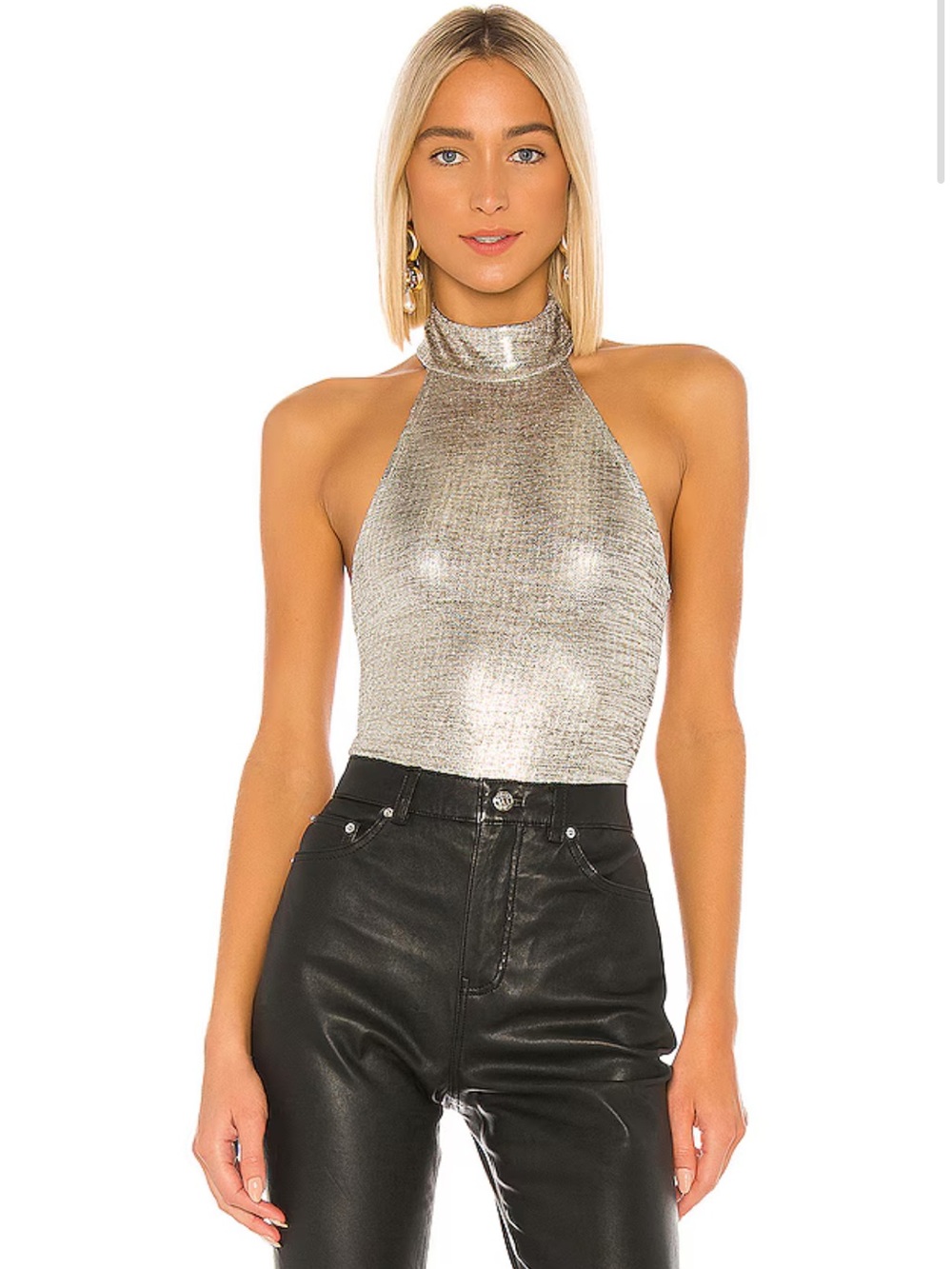 NWT!  House of Harlow 1960 x REVOLVE Shae Bodysuit in Pewter